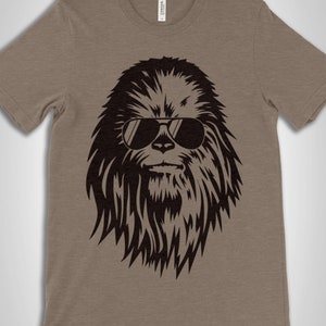 Chewbacca Sunglasses Shirt, Star Wars Shirt, custom Disney Shirts, Chewie Shirt, Star War Ear Shirt, Galaxy&#39;s Edge Chewbacca Ears shirt