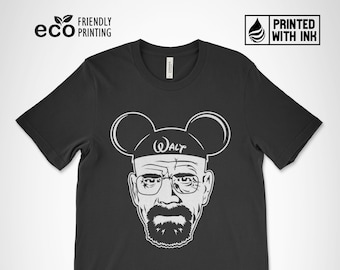 Walter White Heisenberg Walt Shirt, Walt Breaking Disney, Walt White Shirt, Disney Shirts, Disney Heinsenberg, Unisex Premium Graphic Tees