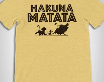 Camisas Disney Camisa Hakuna Matata Camisa Animal Kingdom | Etsy España