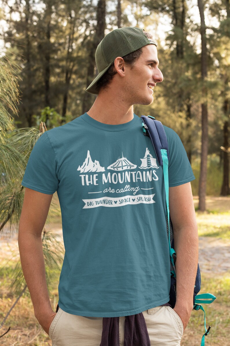 The Mountains Are Calling Shirt Disney Family Shirts Space | Etsy