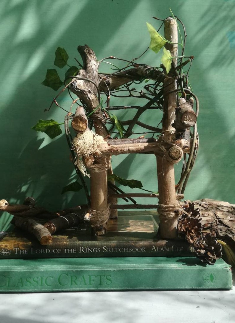 pans labyrinth inspired faun sculpture fairy.chair Ooak fantasy creature art doll fairy fairy