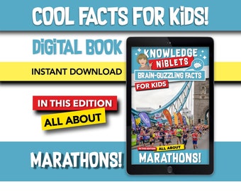 All About Marathons! - Brain Guzzling Facts For Young Curious Minds, Educational, Fun, Easy-to-Remember Bite-Sized Facts For Kids!