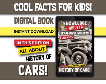 All About History of Cars! - Brain Guzzling Facts For Young Curious Minds, Educational, Fun, Easy-to-Remember Bite-Sized Facts For Kids!