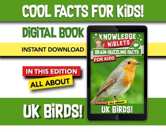 All About UK Birds! - Brain Guzzling Facts For Young Curious Minds, Educational, Fun, Easy-to-Remember Bite-Sized Facts For Kids!