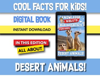 All About Desert Animals! - Brain Guzzling Facts For Young Curious Minds, Educational, Fun, Easy-to-Remember Bite-Sized Facts For Kids!