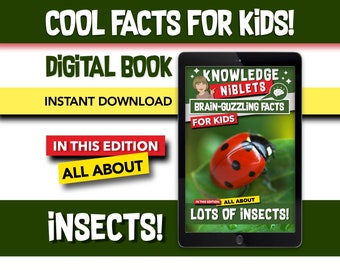 All About Insects! - Brain Guzzling Facts For Young Curious Minds, Educational, Fun, Easy-to-Remember Bite-Sized Facts For Kids!