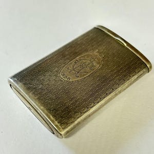 Antieke sterlingzilveren vesta-kast uit 1928 EB41