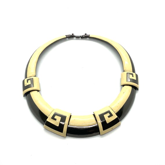 Monet Vintage enamel 1980s collar necklace