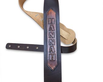 Custom Guitar Strap with Name Plate
