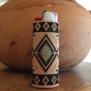 Beaded Lighter Cover &quot;Southwestern&quot;