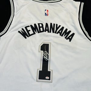 Victor Wembanyama Signed San Antonio Spurs NBA Basketball Jersey with COA