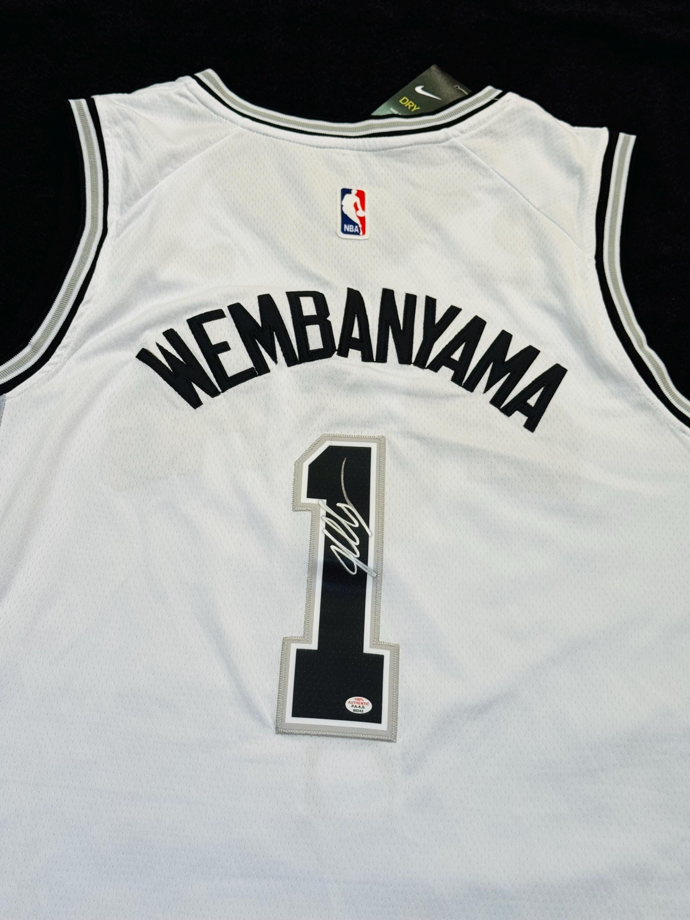 Victor Wembanyama Signed San Antonio Spurs NBA Basketball Jersey