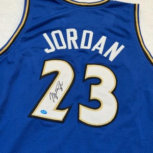 Michael Jordan Signed Washington Wizards Basketball Jersey with COA