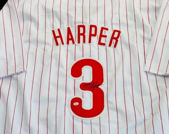 Bryce Harper Signed Philadelphia Phillies Baseball Jersey with COA