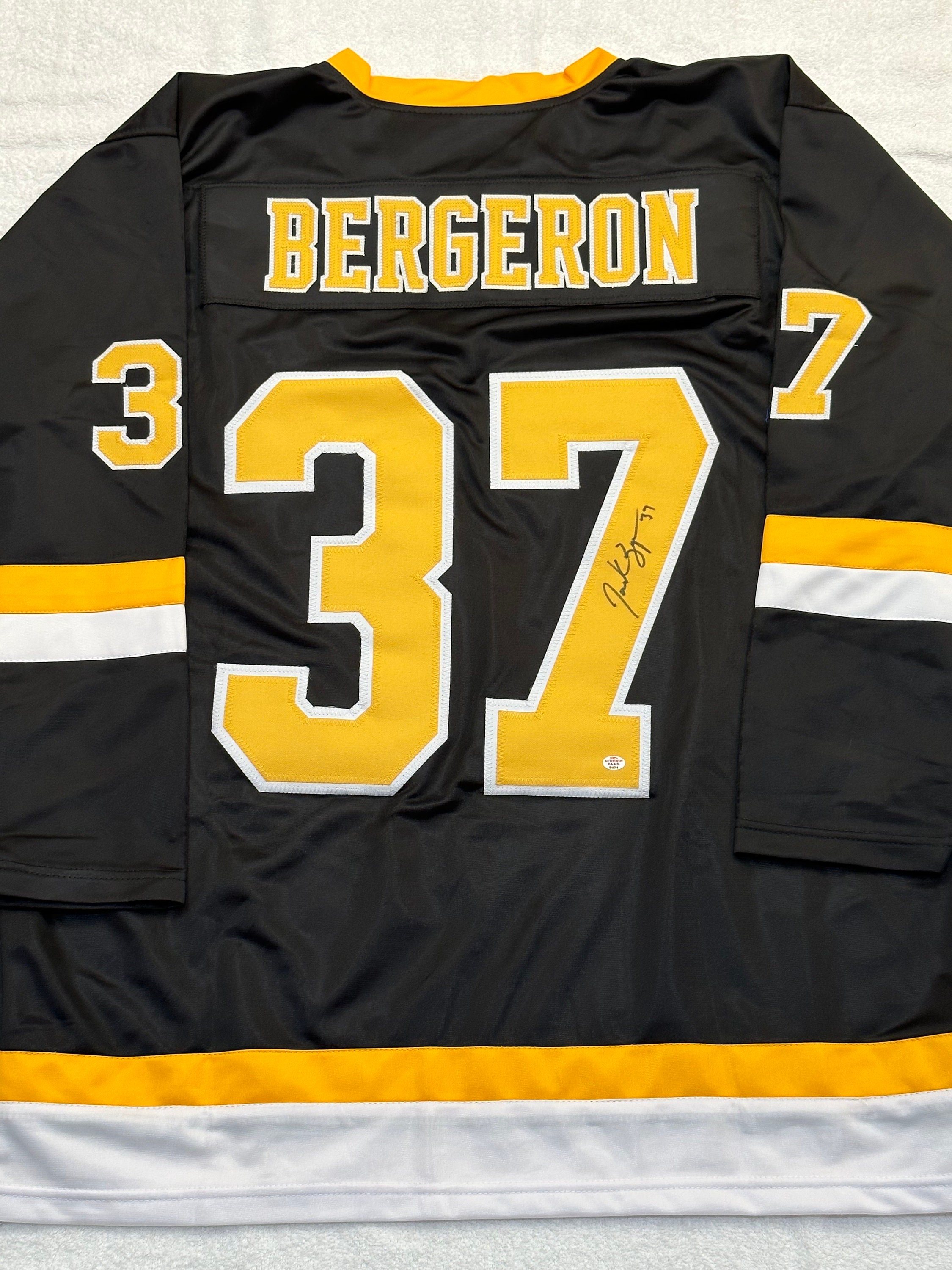 Patrice Bergeron Signed Boston Bruins Hockey Jersey With COA Etsy