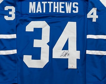 Kristellis Auston Matthews Signed Maple Leafs Hockey Jersey with COA