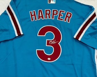 Bryce Harper Signed Philadelphia Phillies Baseball Jersey with COA
