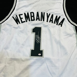 Victor Wembanyama Signed San Antonio Spurs Basketball Jersey with COA