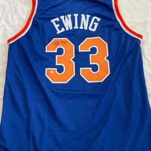  Mitchell & Ness Patrick Ewing New York Knicks NBA Throwback  HWC Jersey - Blue (Small) : Sports & Outdoors