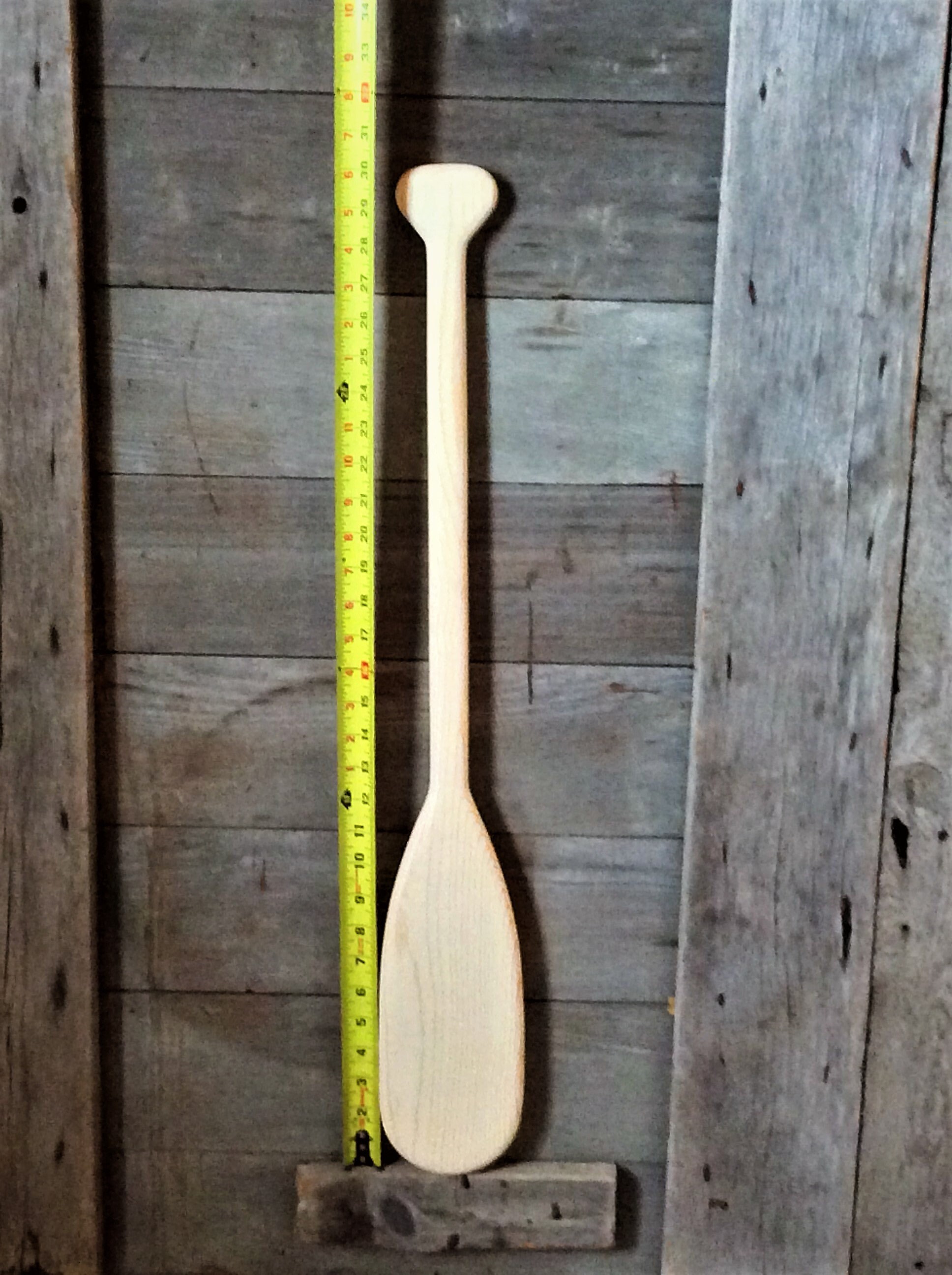 30 inch long unpainted canoe paddle. Hand crafted out of pine Etsy