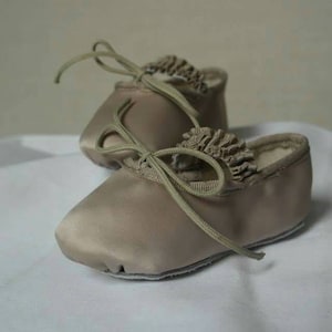 Beige Bow Baby Shoes