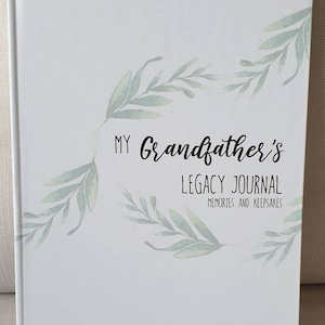 Caderno de memórias do avô Legacy Journal A4