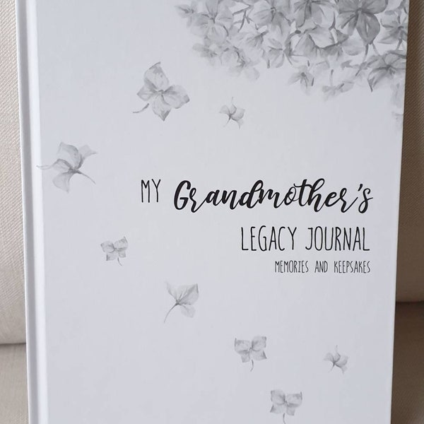 Grandmother Legacy Journal memory book A4