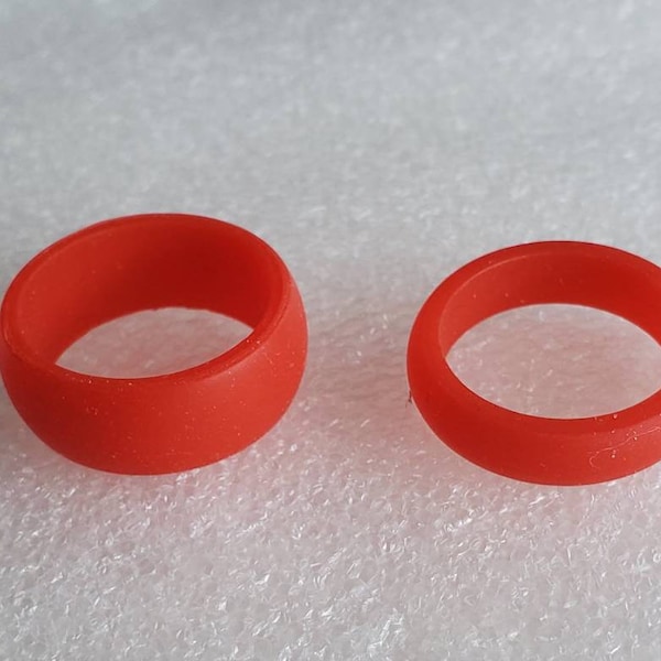 Red Silicone Wedding Ring 5, 6, 7, 8, 9, 10, 11, 12, 13, 14