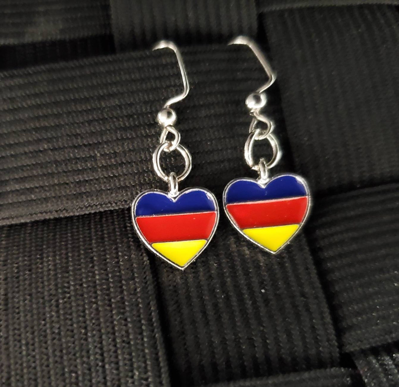 SWA Earrings Southwest Airlines Colors w Heart Etsy