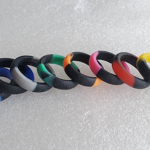 Silicone Wedding Ring Band Female Size 5, 6, 7, 8, 9
