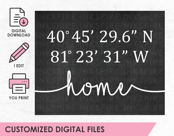 New Home Gift Printable DIGITAL FILE Personalized - Etsy