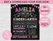 First Day of School Chalkboard Sign - Editable DIGITAL FILE - Girls Pastel Back to School Photo Prop - Download & Edit Yourself NOW! 