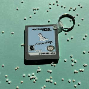 Nostalgic Dog 2000s Video Game Layered Acrylic Keychain