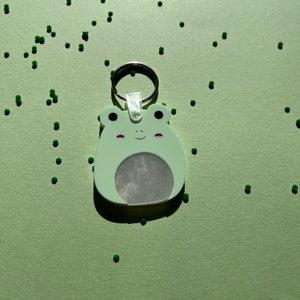 Frog Squishmallow Layered Acrylic Keychain