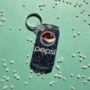 Pepsi Can Layered Acrylic Keychain