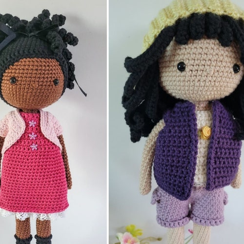 Personalized doll, gift for girls, handmade poseable doll with clothes, custom crochet doll from shops photo, unique amigurumi plush doll finished