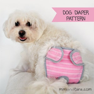 Dog Diaper Pattern Size M, Sewing Pattern, Dog Clothing Pattern