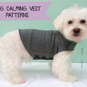 Dog Anxiety Vest Pattern Size XL, Dog Vest Pattern, Anxiety Vest, Calming Vest, Sewing Pattern, Dog Clothes Patterns