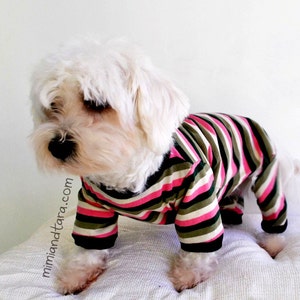 Dog Pajamas Pattern size XS, Sewing pattern, Dog clothing pattern, dog pajamas image 4