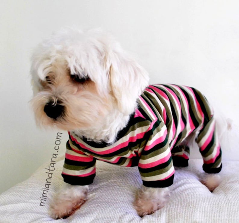 Dog Pajamas Pattern size XS, Sewing pattern, Dog clothing pattern, dog pajamas image 4