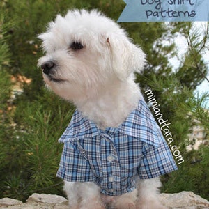 Dog Shirt Pattern Size XS, Dog Clothes, Sewing Pattern, Dog Clothes Pattern