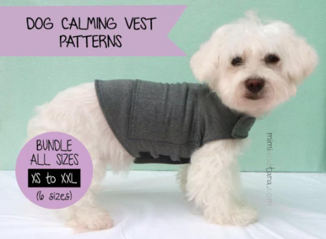 Dog Calming Vest Pattern BUNDLE ALL SIZES, Dog Vest Pattern, Anxiety