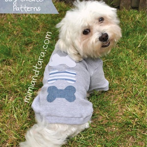 Dog Tshirt Pattern Size XL, Dog Clothes, Dog Clothes Pattern, Sewing Pattern, Dog Tshirt, Dog Sweaters