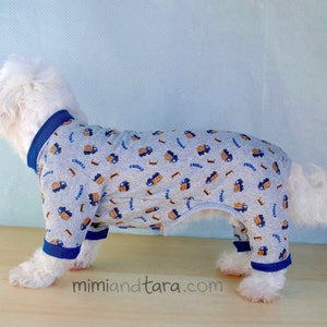 Dog Pajamas Pattern size M button up, Sewing pattern, Dog clothing pattern image 3