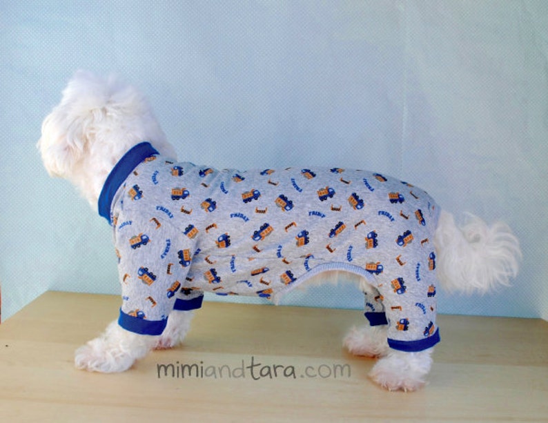 Dog Pajamas Pattern size M button up, Sewing pattern, Dog clothing pattern image 3