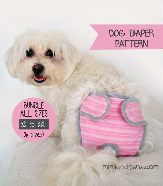 Dog Diaper Pattern Bundle All Sizes Sewing Pattern Dog Etsy Australia