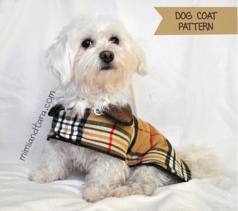 Dog Coat Pattern Size XS Sewing Pattern Dog Clothes Pattern Etsy Canada