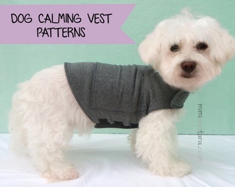 Dog Anxiety Vest Pattern Size M, Dog Vest Pattern, Anxiety Vest, Calming Vest, Sewing Pattern, Dog Clothes Patterns