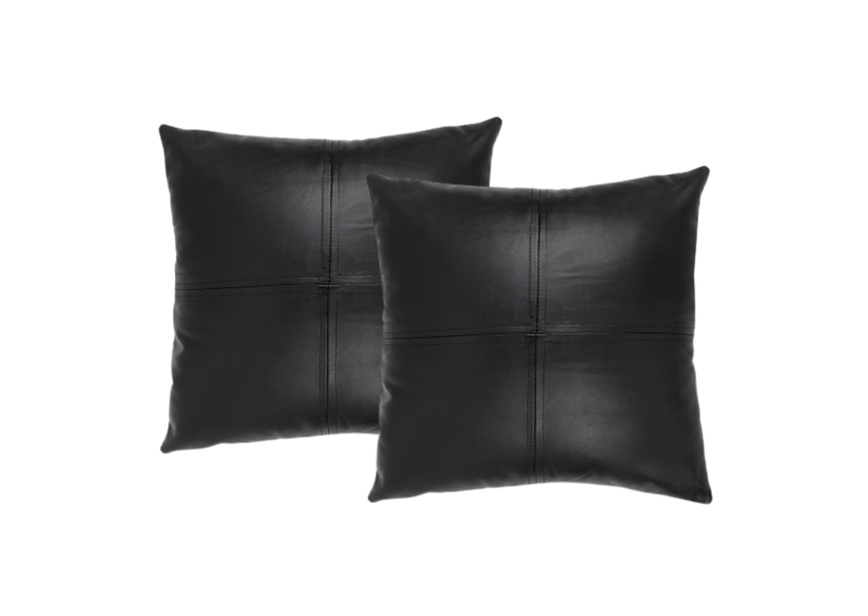 Woodland Leather Plain Square 14 X 14 Cushion | Etsy UK