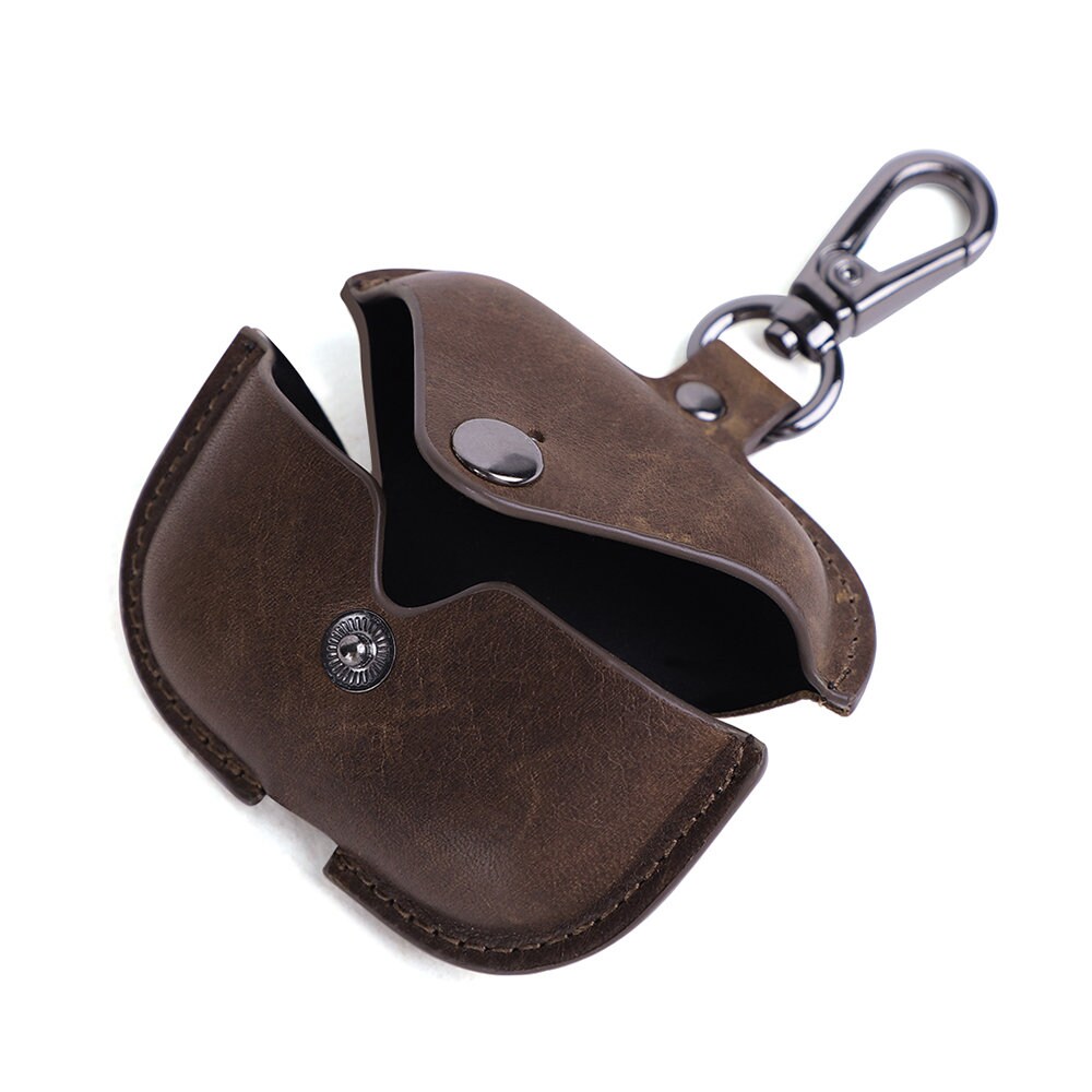 Unisex Leather Headphone Case Brown Etsy UK